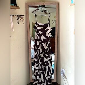 Patterned Maxi Dress with slit!